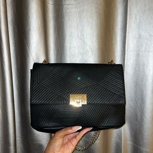 Aldo Black & Gold Shoulder Bag